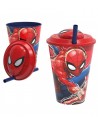 Vaso 3D con pajita SPIDERMAN.