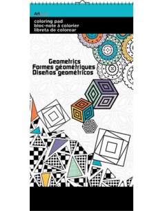 Libreta para colorear- Figuras geométricas, ART ZONE