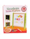 Pizarra de aprendizaje 3 en 1, ábaco y tablero magnético