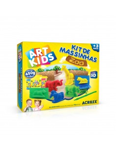 Kit de plastilinas moldeables de Zoológico, ACRILEX
