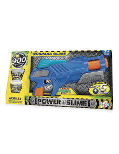 Pistola power slime azul, ACRILEX