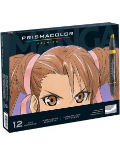 PRISMACOLOR Marcadores Manga Doble Punta 12 Unidades