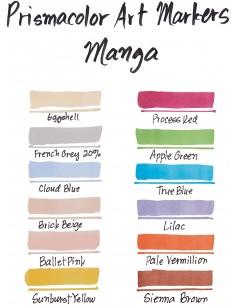 PRISMACOLOR Marcadores Manga Doble Punta 12 Unidades