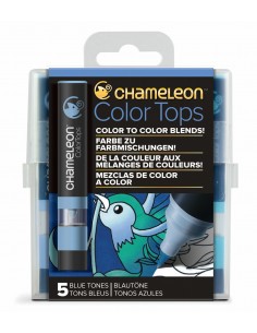 Set de 5 rotuladores- Tonos azules, CHAMELEON
