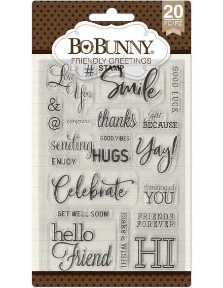 Estampillas acrílicas - Friendly Greetings, AMERICAN CRAFTS