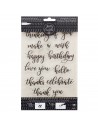 Juego de sellos acrílicos con formas de letras, AMERICAN CRAFTS