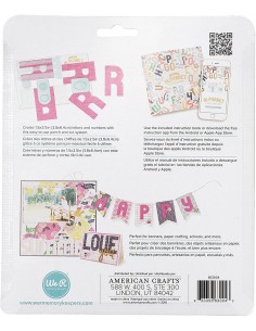Perforador mini alfabeto We R Memory, AMERICAN CRAFTS
