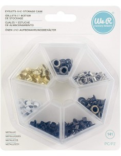 Caja con ojales para scrapbook, WE R MEMORY KEEPERS