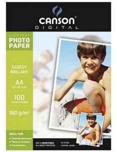 Papel fotográfico Glossy 100H A4, CANSON