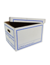 Caja de archivo con tapa 38x30,8x26 cm blanca