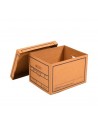 Caja de archivo con tapa  30x 30,8 x 26 cm marrón