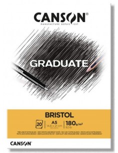 Bloc d/dibujo 20h A5 180gr, CANSON