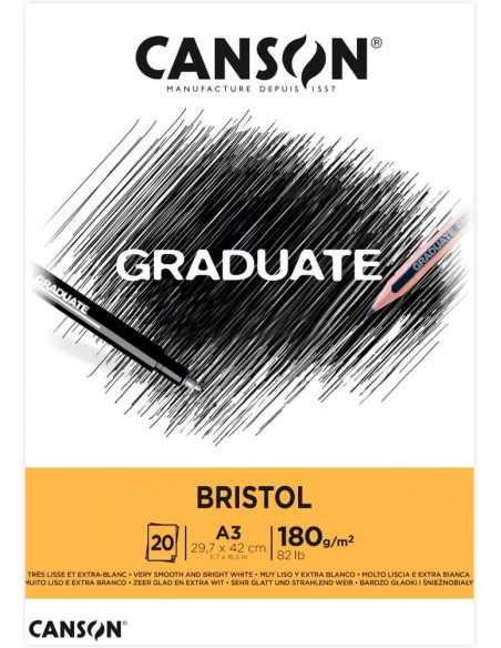 Bloc d/dibujo 20h A3 180gr, CANSON